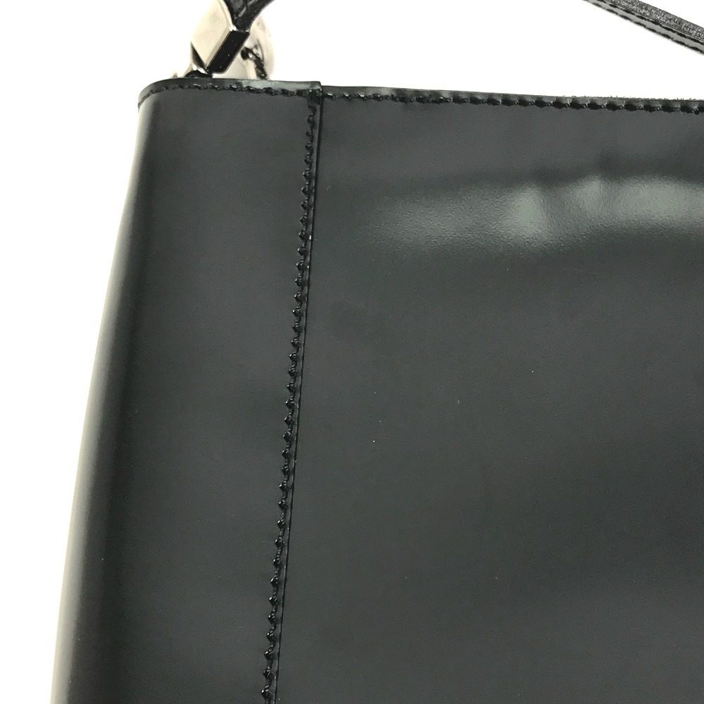 Dior Logo Compact Pochette Crossbody Shoulder Bag Black Leather - Picture 9 of 9